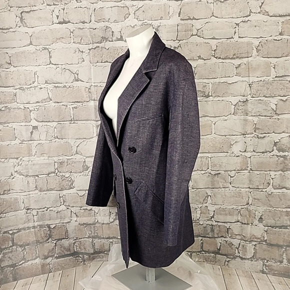 Coming Step Essentials N.Y Single Breasted Jacket Lined Size 1 Small Minimalist - Picture 13 of 16